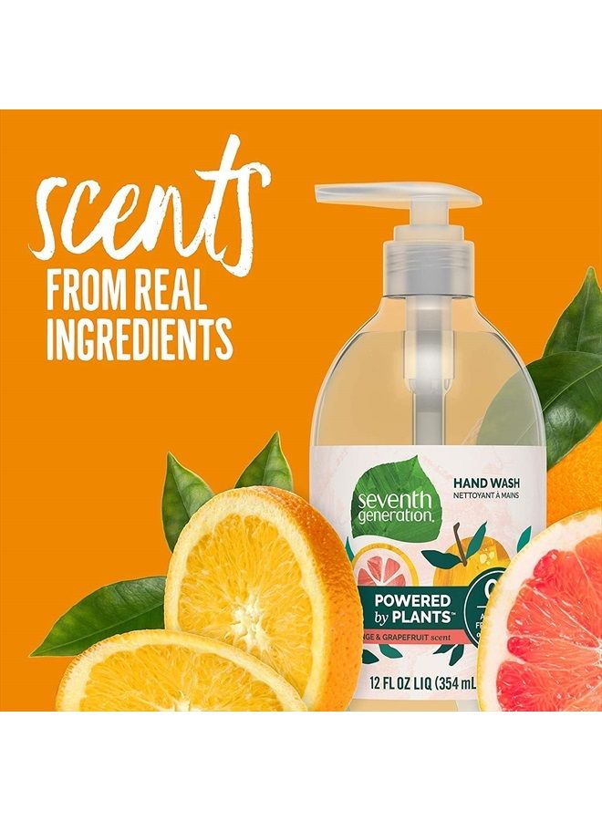 Natural Hand Wash - Mandarin Orange and Grapefruit - 12 oz