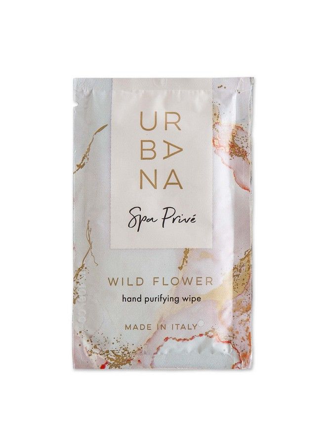 Spa Prive Collection Individual Hand Purifying Wipes 12 Pack 3.5 Oz Wild Flower