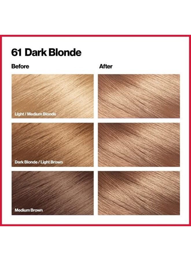 Revlon ColorSilk Beautiful Color, Dark Blonde [61], 1 Count