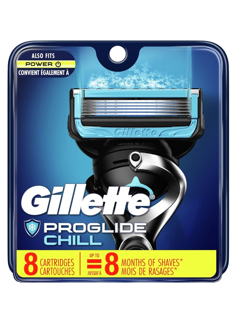 Gillette ProShield Chill Men's Razor Blades, 8 Blade Refills