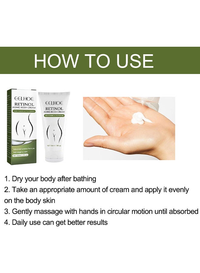 Retinol Aging Body Cream, Firming Peptides Cream For Face And Body, Moisturizes, Hydrating Collagen Anti-Aging Cream, Anti Aging Retinol-Facial Cream For Face