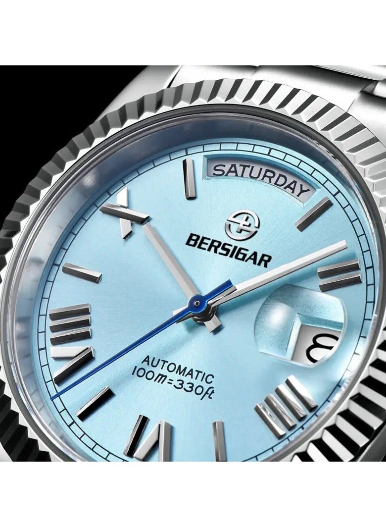 Bersigar BG-1752 Luxaura Design Stainless Steel Automatic Water Resistant Watch