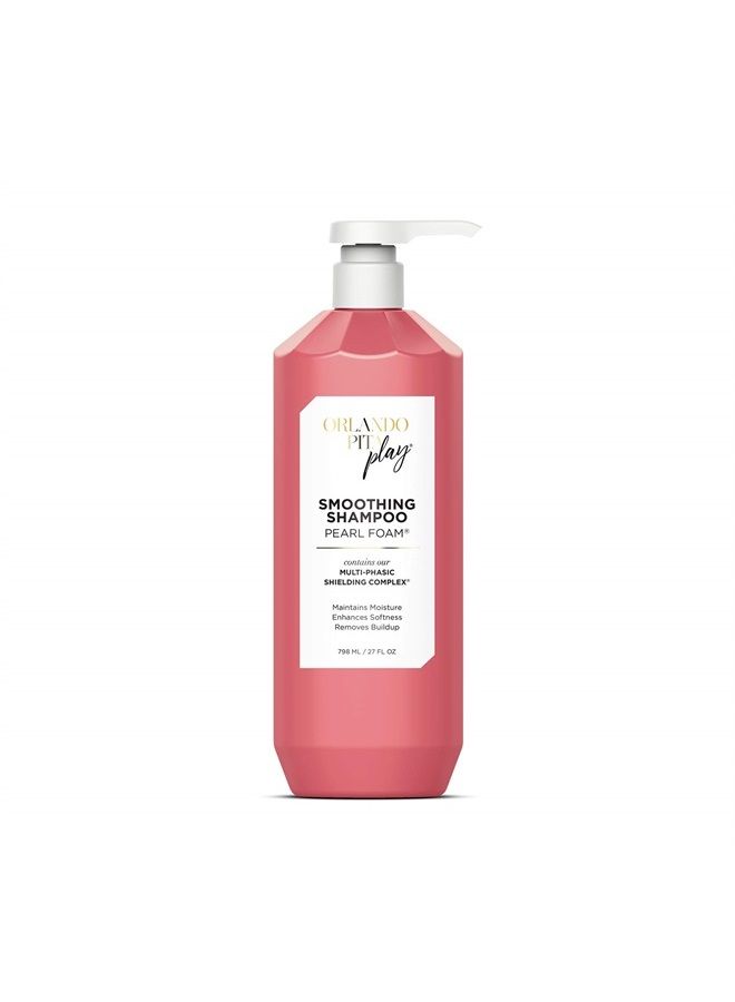 Salon Size Pearl Foam Smoothing Shampoo for Textured, Damaged or Color-Treated Hair, Maintains Moisture, Enhances Shine, & Removes Buildup, 27 Fl. Oz.