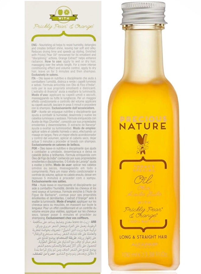 Precious Nature Oil with pear and orange for long and Straight hair 100ml