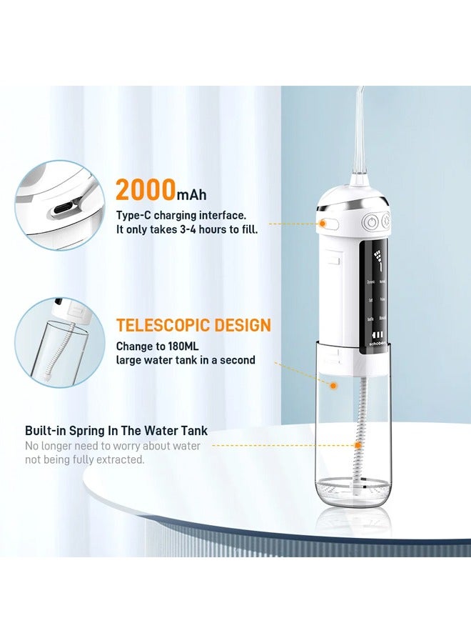 New 6 Speed Portable Electric Toothbrush Outdoor Compact Oral Care Water Flosser