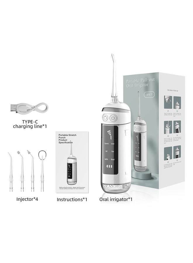 New 6 Speed Portable Electric Toothbrush Outdoor Compact Oral Care Water Flosser