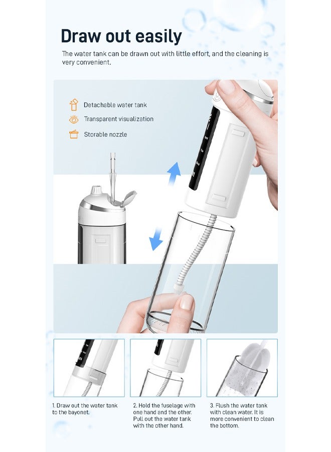 New 6 Speed Portable Electric Toothbrush Outdoor Compact Oral Care Water Flosser