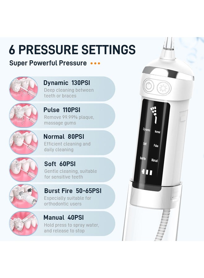 New 6 Speed Portable Electric Toothbrush Outdoor Compact Oral Care Water Flosser