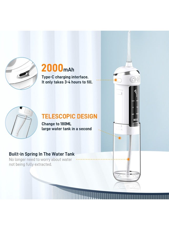 New 6 Speed Portable Electric Toothbrush Outdoor Compact Oral Care Water Flosser