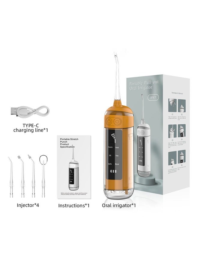 New 6 Speed Portable Electric Toothbrush Outdoor Compact Oral Care Water Flosser