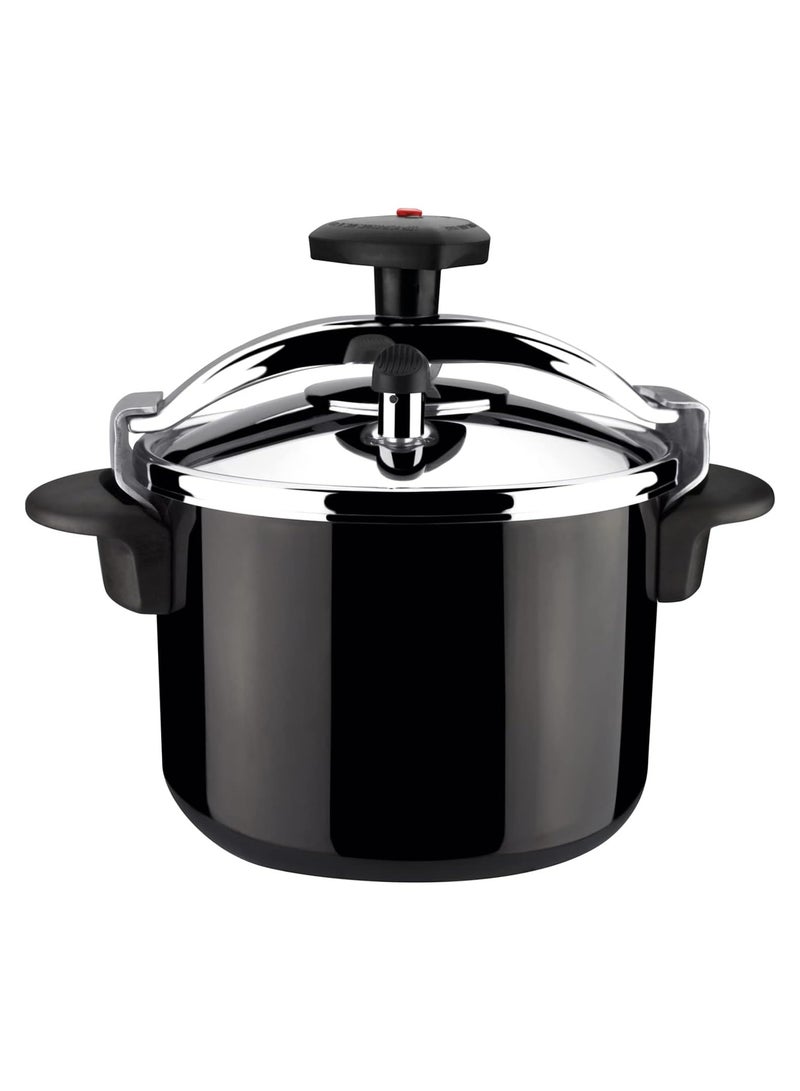 MAGEFESA Castell Pressure Cooker, Black - 6 Liters |Cookware Kitchen 6 litre PreesureCooker