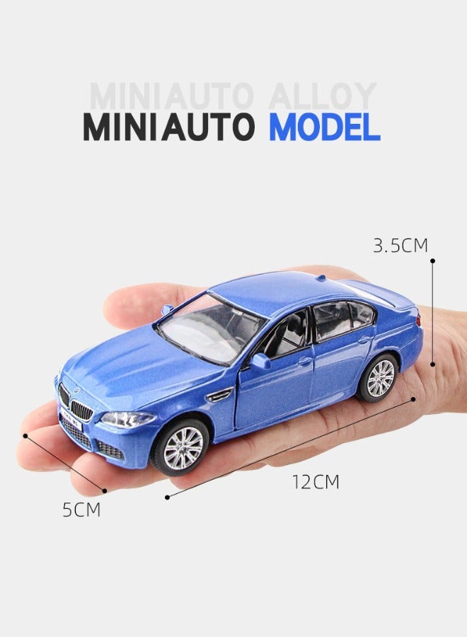 1/36 BMW M5 Car Model, BMW Model Car, Zinc Alloy Toy Car for Kids, Pull Back Vehicles Toy Car for Toddlers Kids Boys Girls Gift 12*5*3.5cm (Blue)