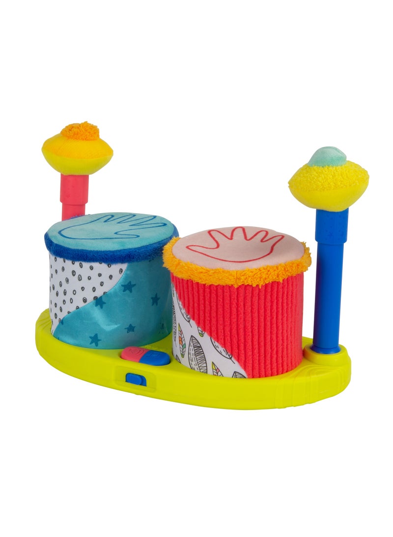 Lamaze Squeeze Beats First Drum Set - Sensory Musical Toy for Newborns & Babies | Developmental Toy for Boys and Girls 12 Months + | Babyshower Gift, Colourful