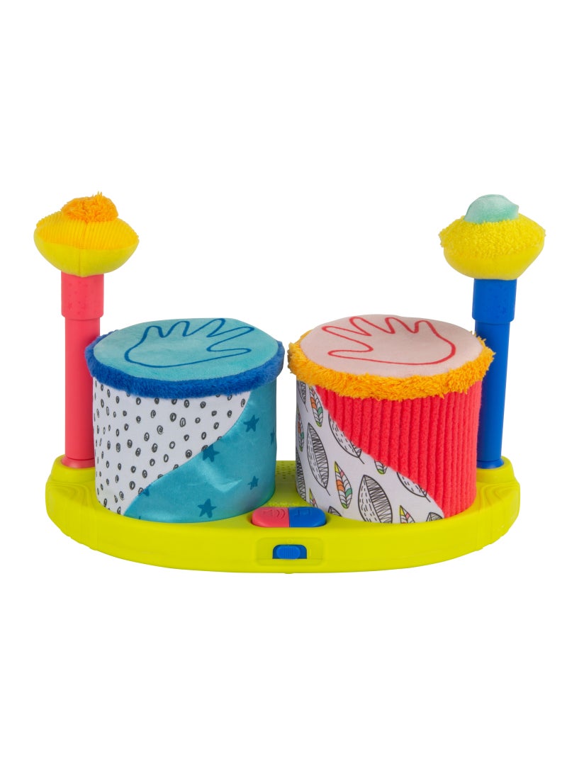 Lamaze Squeeze Beats First Drum Set - Sensory Musical Toy for Newborns & Babies | Developmental Toy for Boys and Girls 12 Months + | Babyshower Gift, Colourful