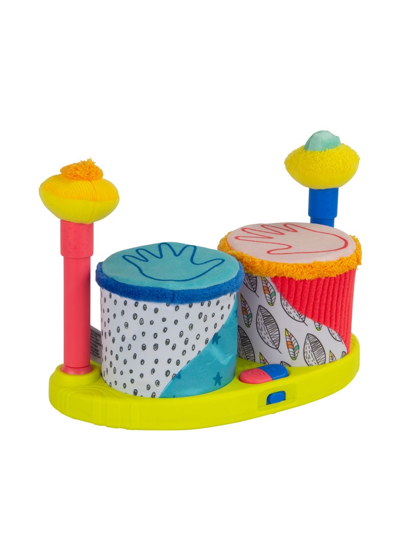 Lamaze Squeeze Beats First Drum Set - Sensory Musical Toy for Newborns & Babies | Developmental Toy for Boys and Girls 12 Months + | Babyshower Gift, Colourful