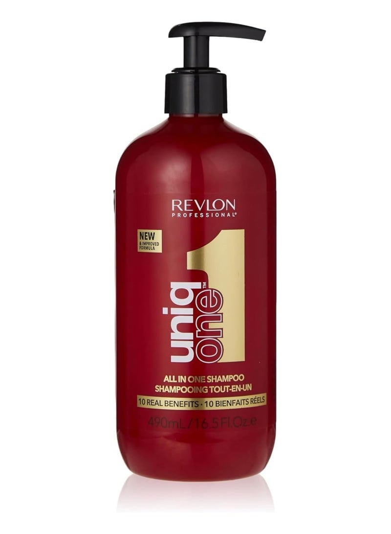 Revlon Professional Uniqone All In One Shampoo, Moisturizing Shampoo 490 ML