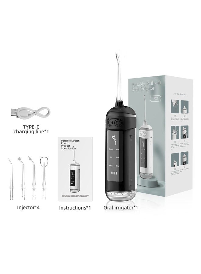 New 6 Speed Portable Electric Toothbrush Outdoor Compact Oral Care Water Flosser