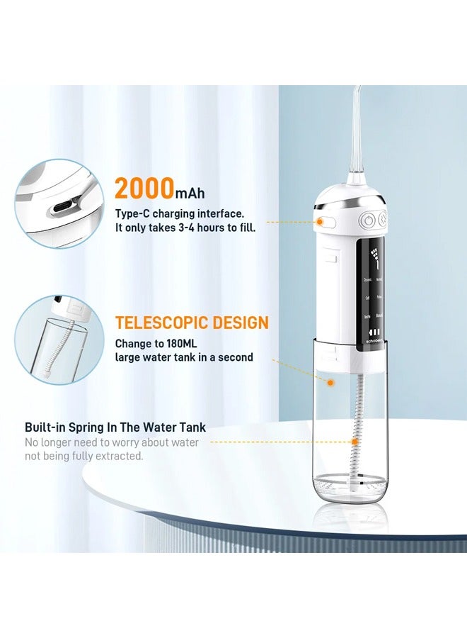 New 6 Speed Portable Electric Toothbrush Outdoor Compact Oral Care Water Flosser
