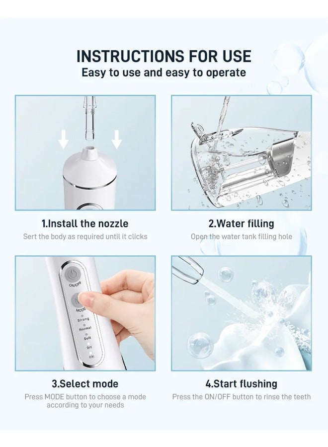 Household Electric Oral Irrigator High Frequency Pulse DIY Portable Dental Drill For Cleaning Teeth Nose