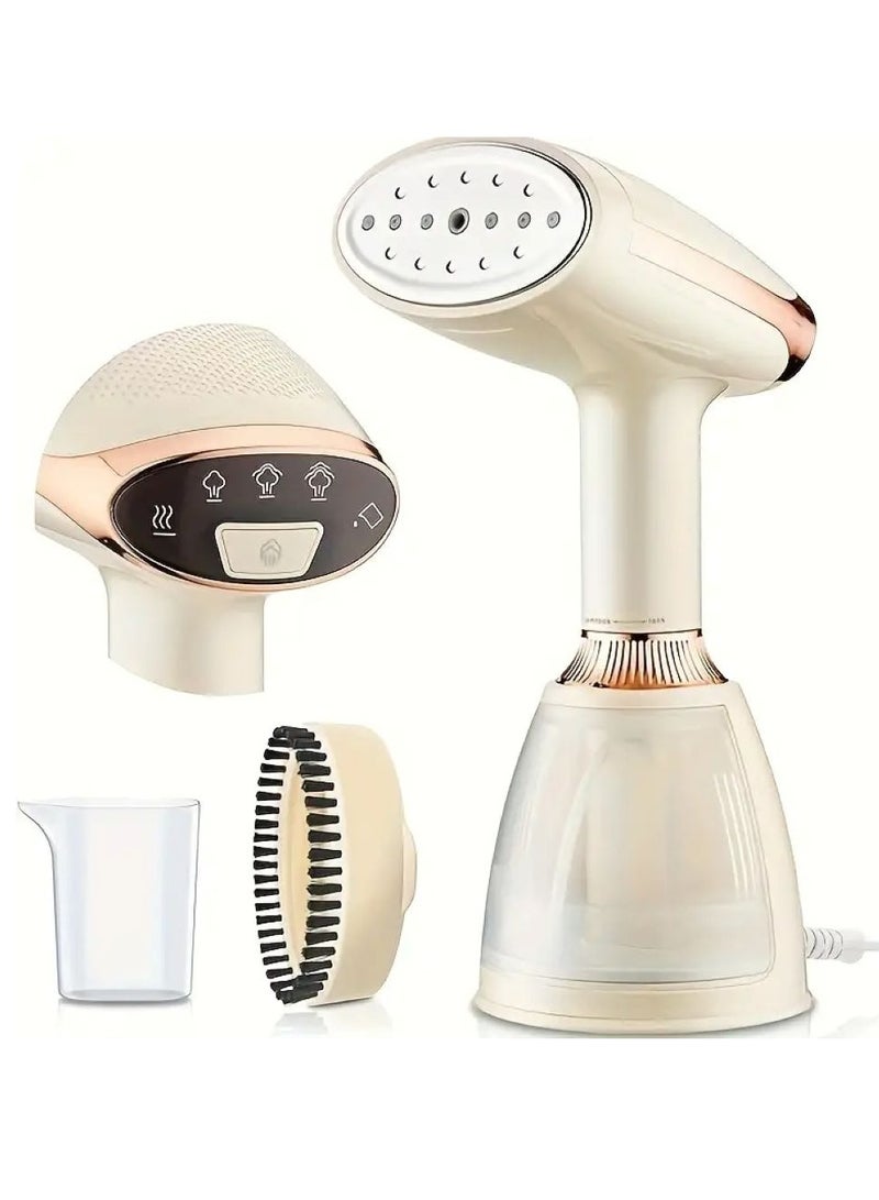 Handheld steamer, 15 seconds fast heat up, 1500W powerful steam with deep penetration, suitable for clothes, portable steamer for travel