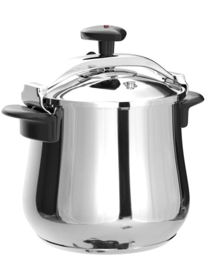 6Liters Magefesa Star – Traditional Pressure Cooker 6 l black, stainless steel |6 Litre Cooker Cookware Kitchen Pressure Cookers Black, Stainless Steel