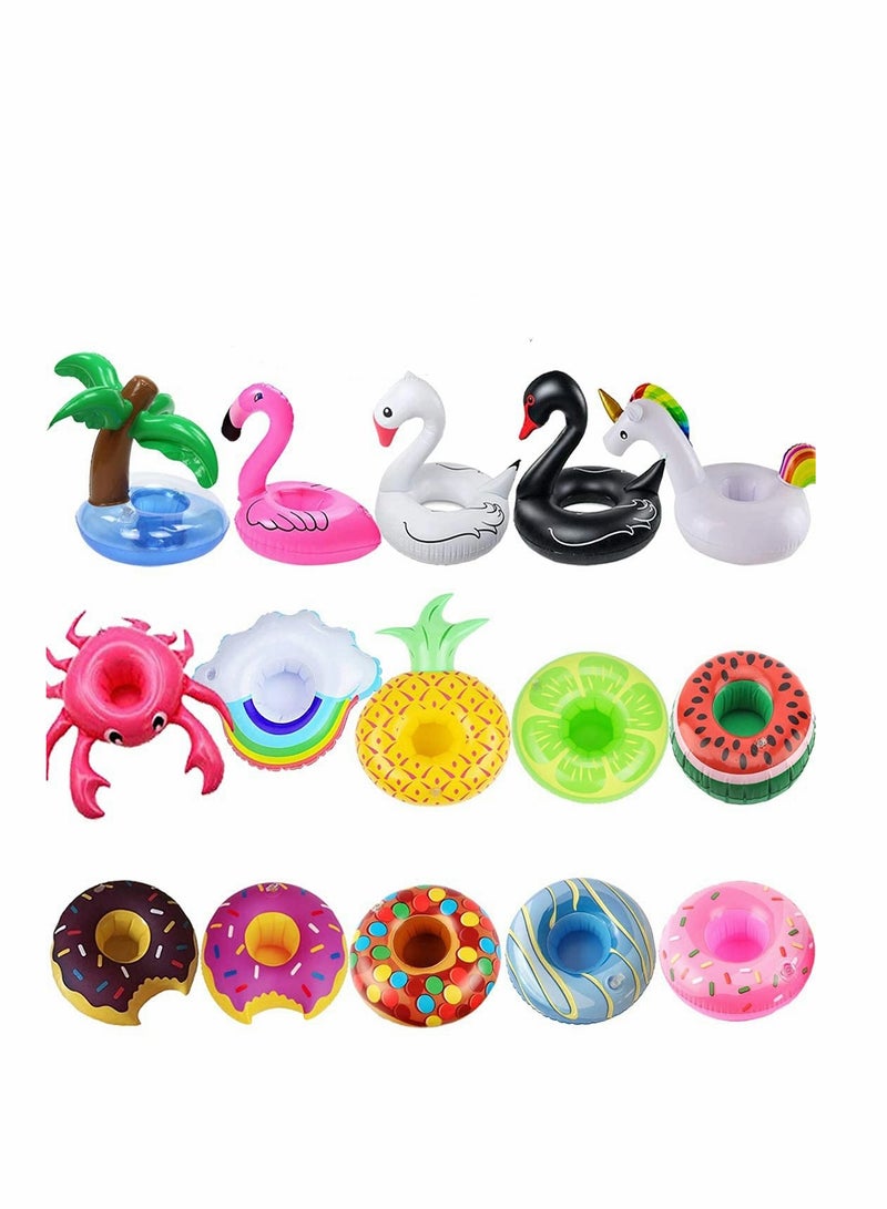 Inflatable Swimming Pool And Hot Tub Drink Floating Cup 15 Pieces