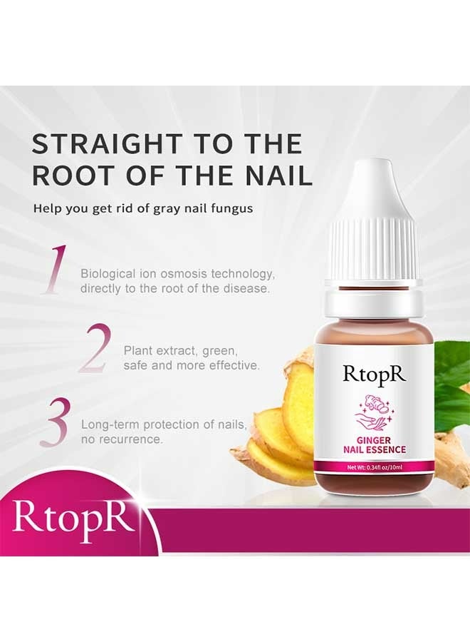 Ginger Nail Repair Essence 10ml, Has Antifungal And Antibacterial Properties, Relieves Nail Infections, And Promotes Nail Healing, Nail Treatment Healthy Nails