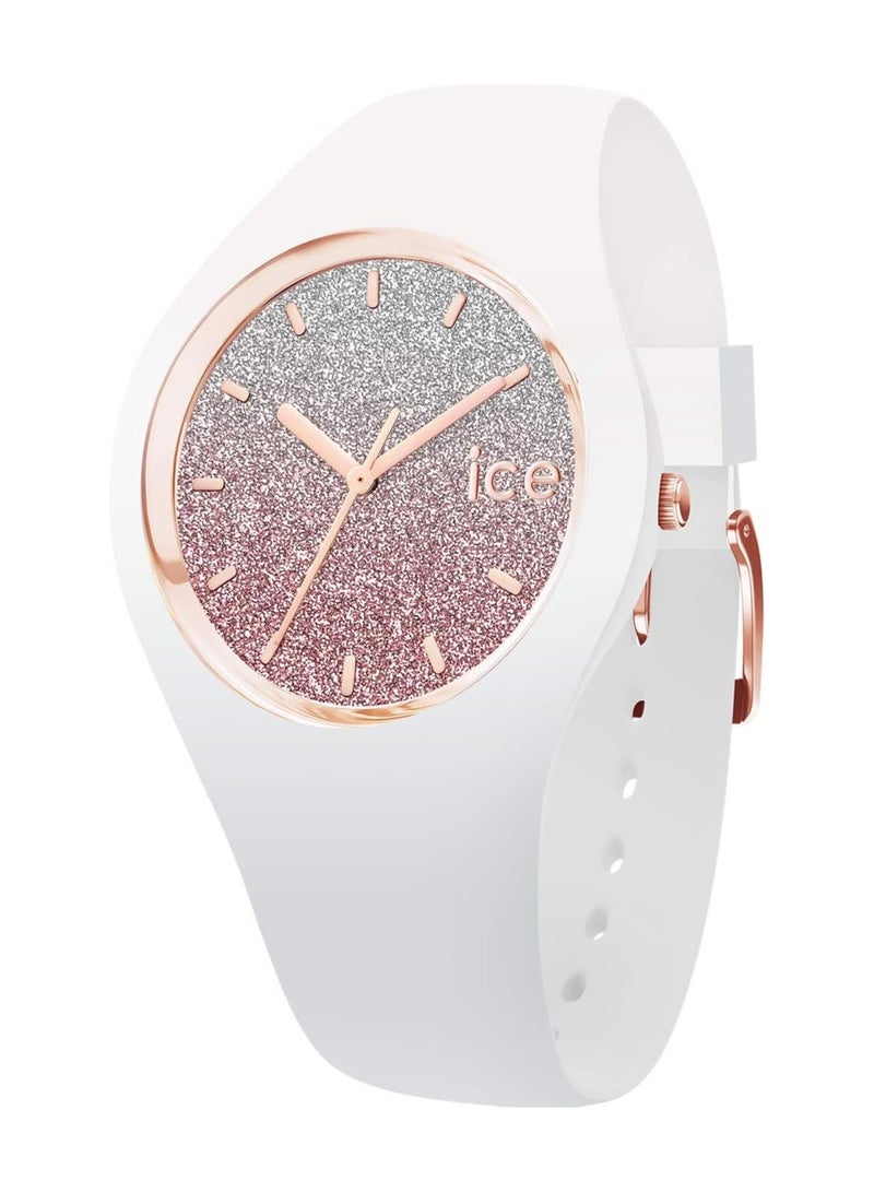 ICE-WATCH - ICE lo White Pink - Women's Wristwatch with Silicon Strap 013431