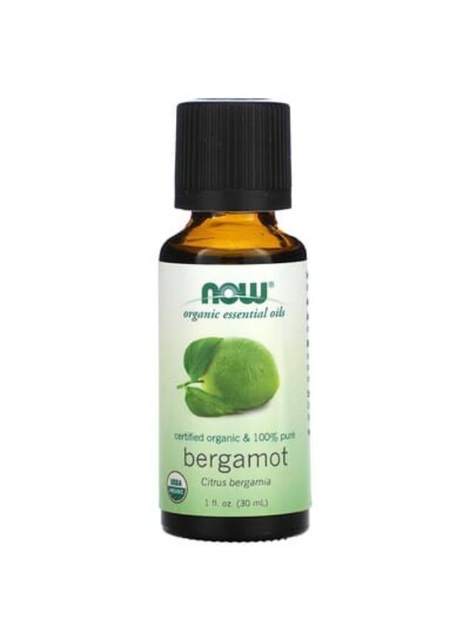 Organic Essential Oils, Bergamot, 1 fl oz (30 ml)