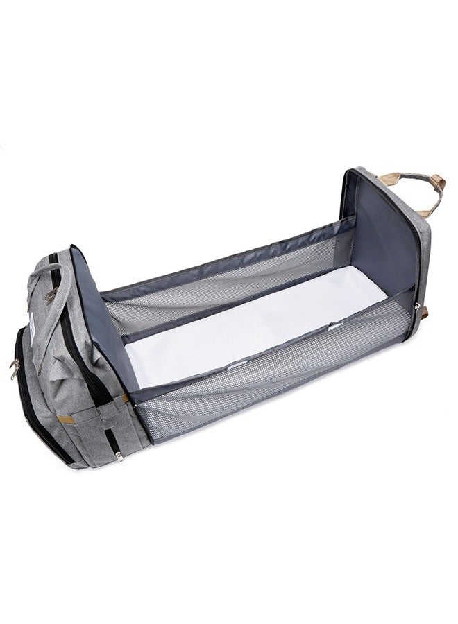 Mother and baby bag multi-function portable folding bed mother bag double-shouldered mother bag baby to be delivered new-style mother bed bag