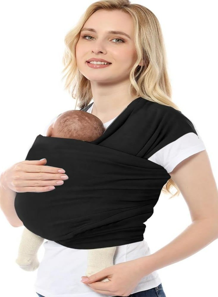 Baby Carriers Baby Wrap Travel Supplies Breathable Scarf Carriers Newborn Toddler，Black