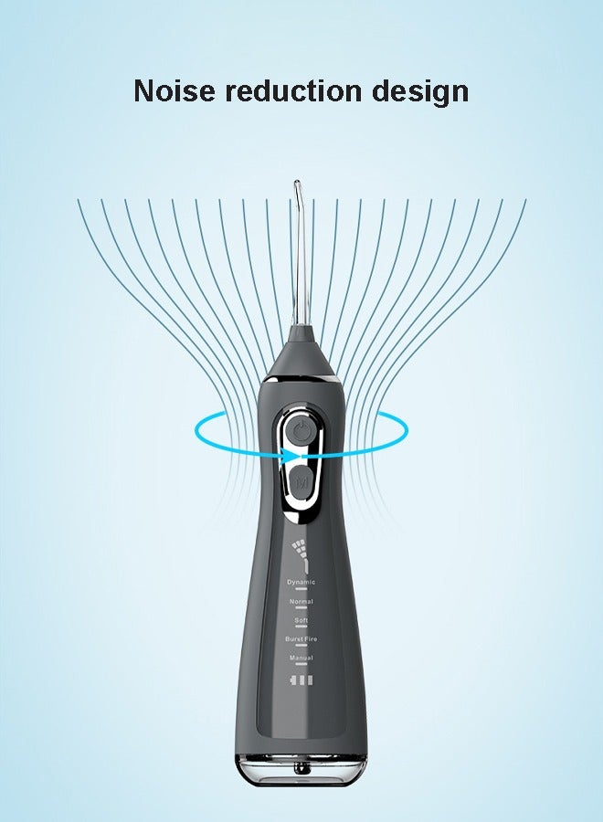 USB Rechargeable Ultimate Handheld Tooth Beautifier & Calculus Removal Water Flosser with 4 Nozzles