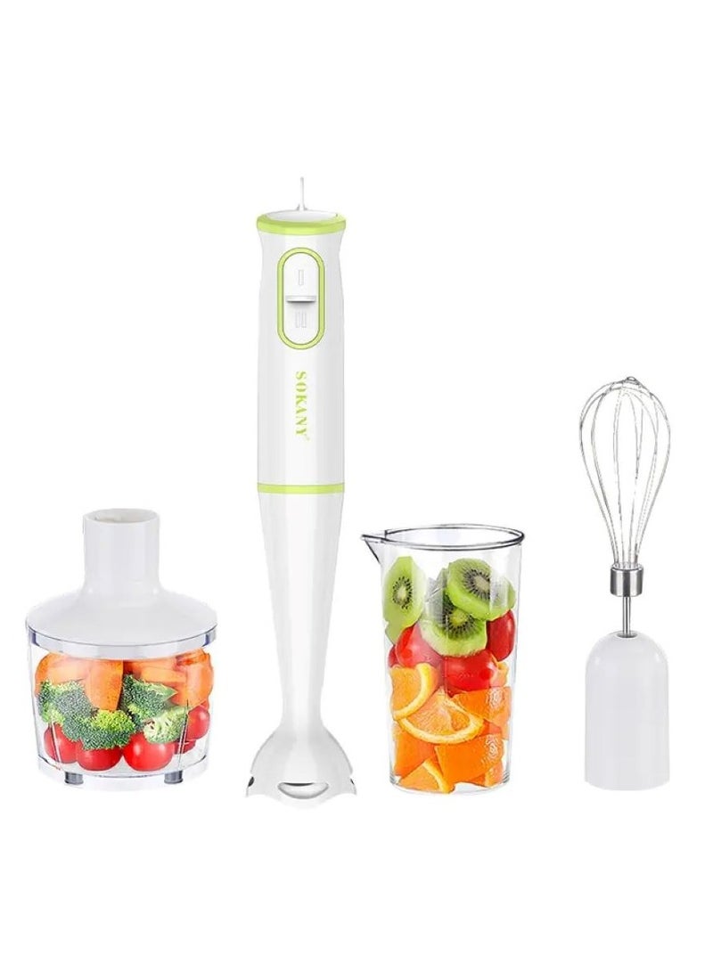 Sokany Multi-Function 4 in 1 Electric Juicer Electric Hand Stick Blender Hand HeldFood Chopper For Home Used
