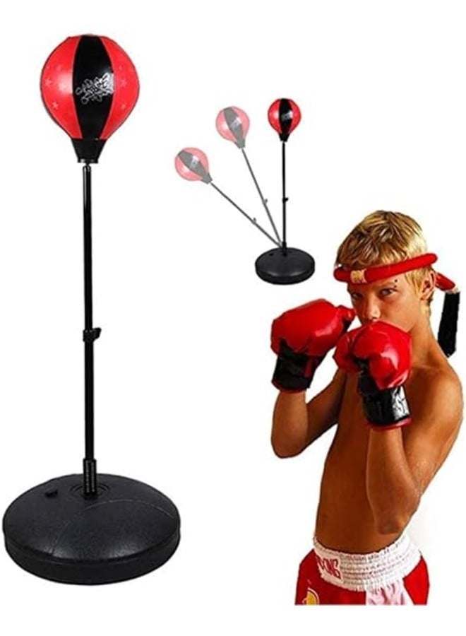 Vanid Punching Bag with Stand and Kids Punching Bag with Gloves for Boys