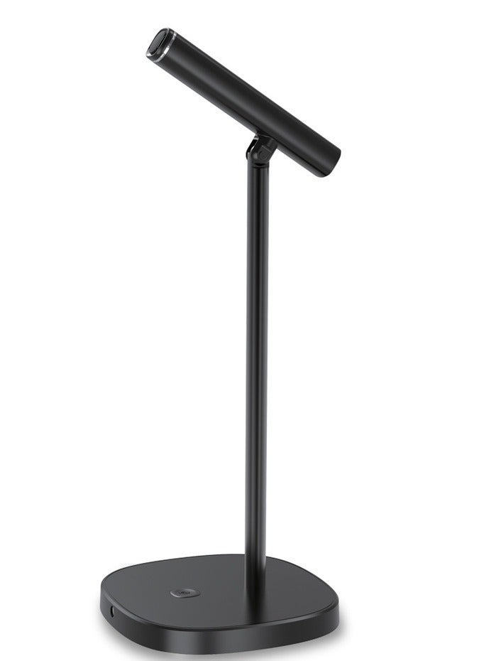 Desktop Tilt able USB Microphone with USB-C Data Cable - Black