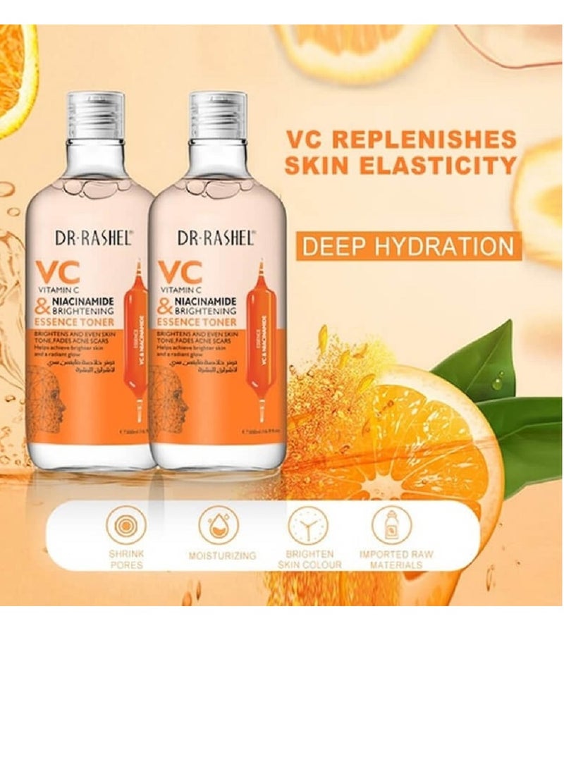 DR. RASHEL Vitamin C & Niacinamide brightening skin care Cleaning Set (3Pcs)