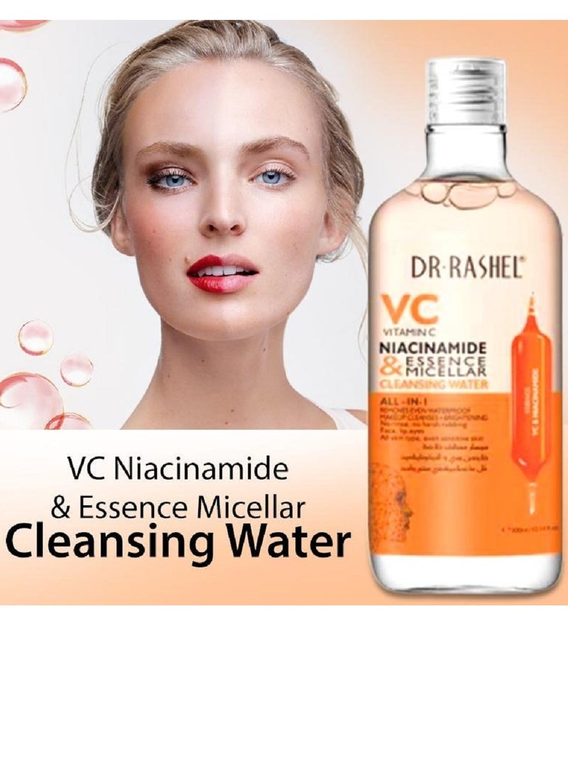 DR. RASHEL Vitamin C & Niacinamide brightening skin care Cleaning Set (3Pcs)