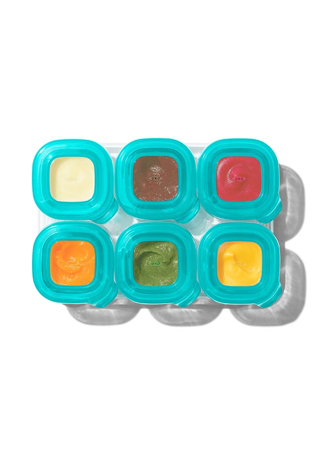 Silicone Baby Blocks, 2 Oz, Teal