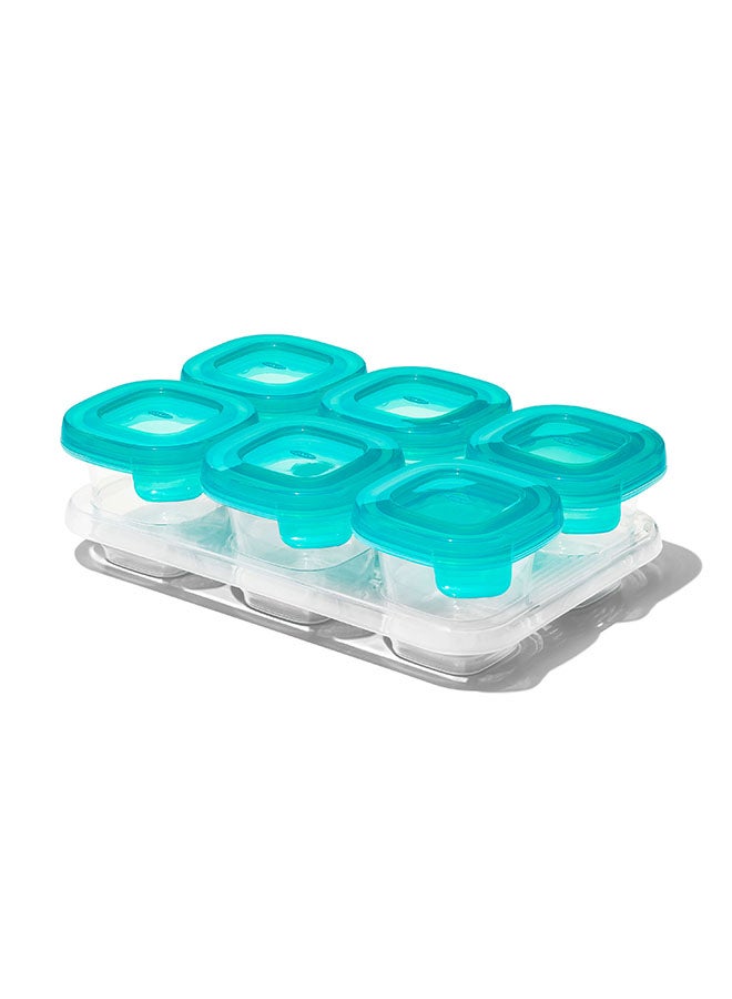 Silicone Baby Blocks, 2 Oz, Teal
