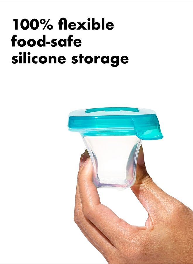 Silicone Baby Blocks, 2 Oz, Teal