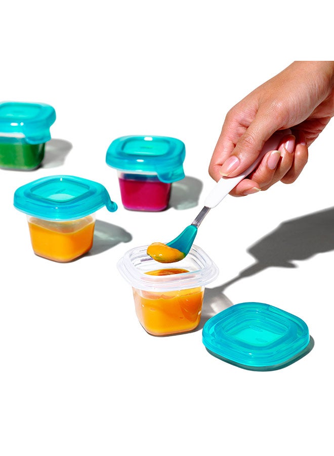 Silicone Baby Blocks, 2 Oz, Teal