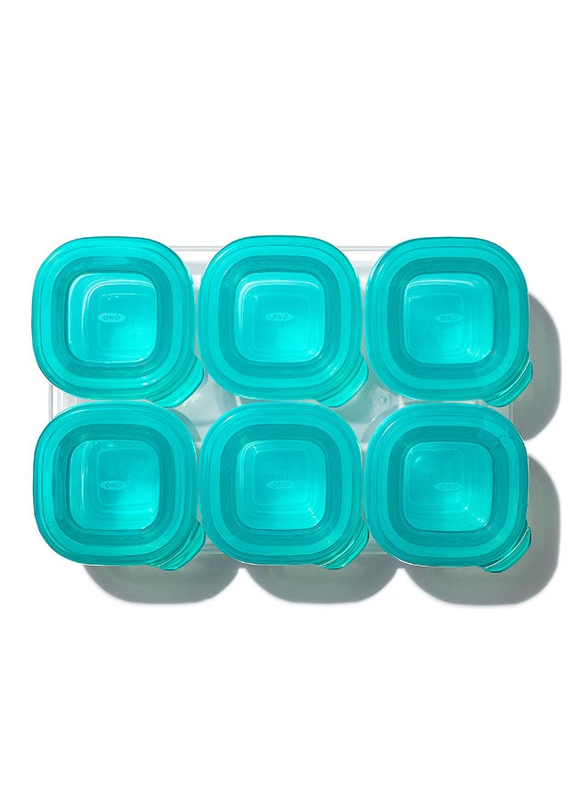 Silicone Baby Blocks, 2 Oz, Teal