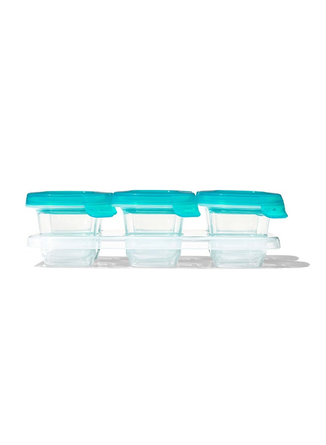 Silicone Baby Blocks, 2 Oz, Teal