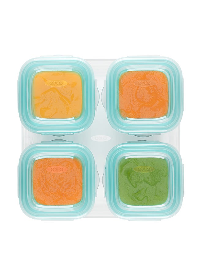 Glass Baby Blocks (4 Oz) - Teal