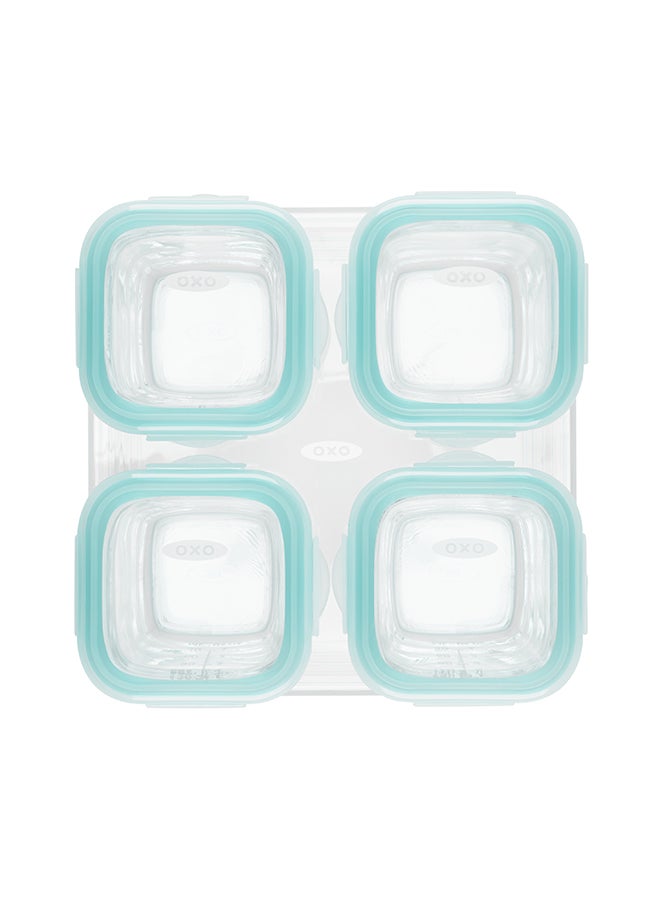 Glass Baby Blocks (4 Oz) - Teal
