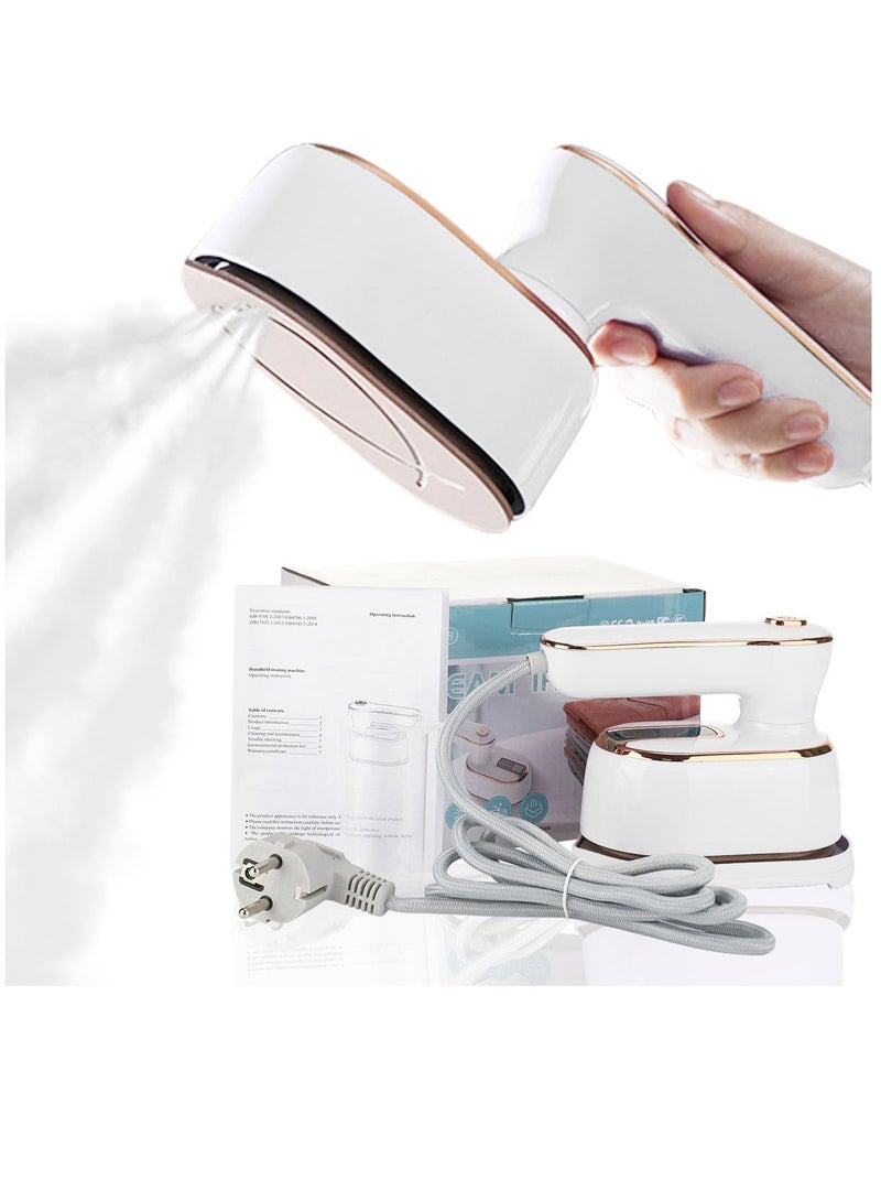 Steamer Iron for Clothes Travel Mini,High-Power Handheld Garment Steamer Clothes Steamer Portable Steam Iron 5s Fast Heat-up Ironing Wrinkle Remover -1000W 100ML,Wet and dry use