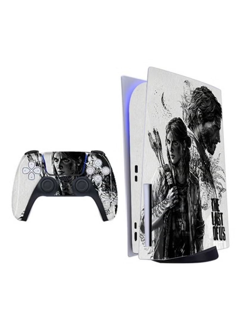 PS5 Console Skin & Controller Skin Bundle - Playstation 5 Vinyl Sticker Decal Protection Sticker (Disc Version)