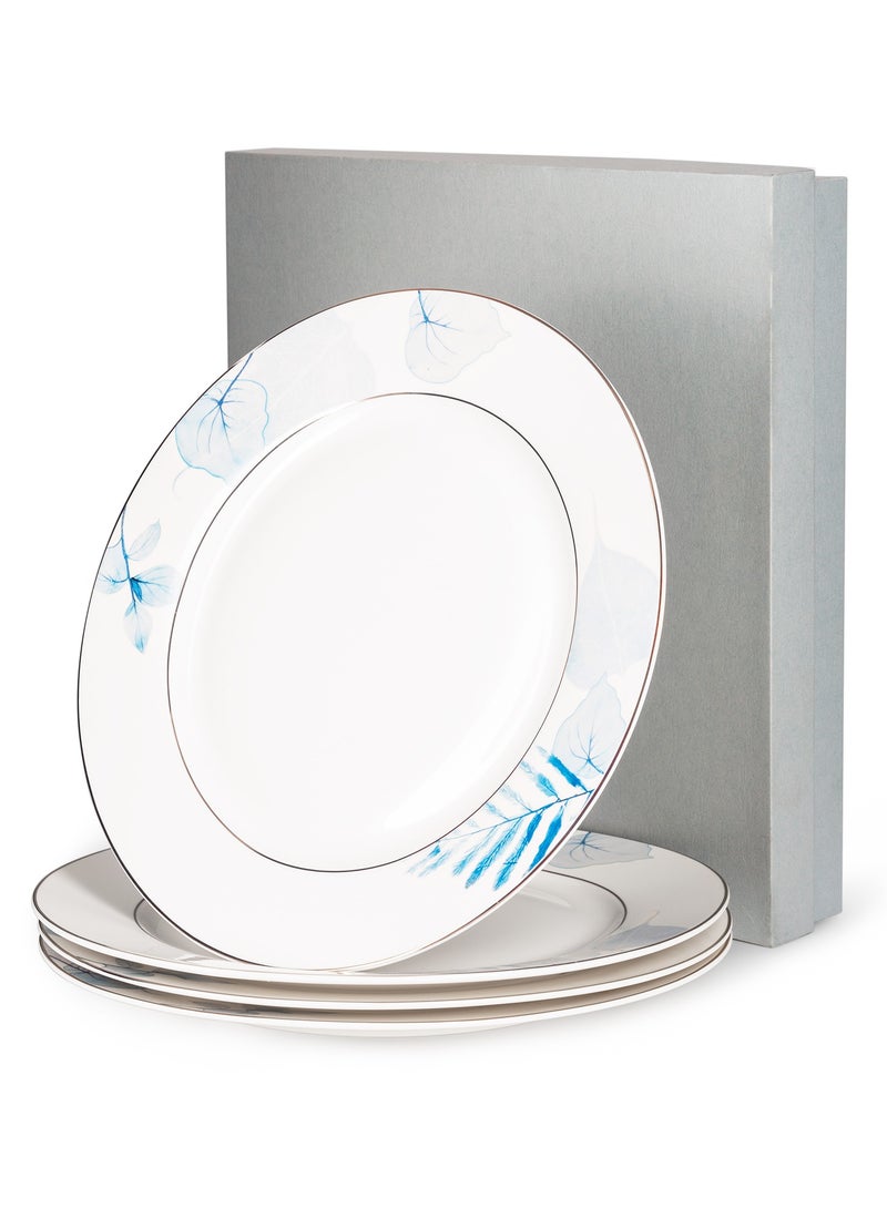 4-Piece Plates Lyon Tableware Lyon Series, Porcelain Plate For Serving, Main Courses And Meals and Dishwasher Safe, Scratch Resistant, Kitchen Tableware