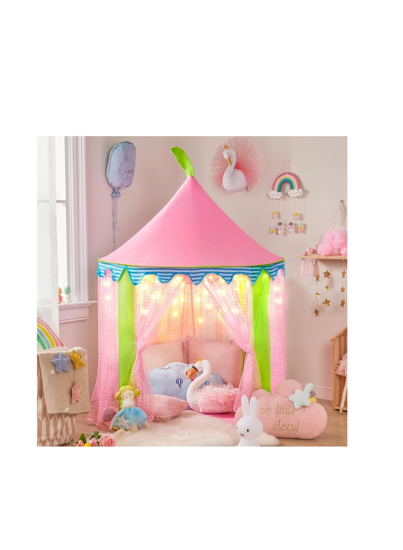 Children Play Tent for Girls Princess Castle Indoor & Outdoor Use, with Carry Case