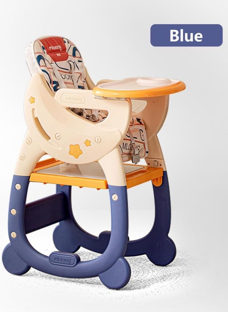 3-in-1 Baby High Chair, Booster Seat, Desk and Chair Set